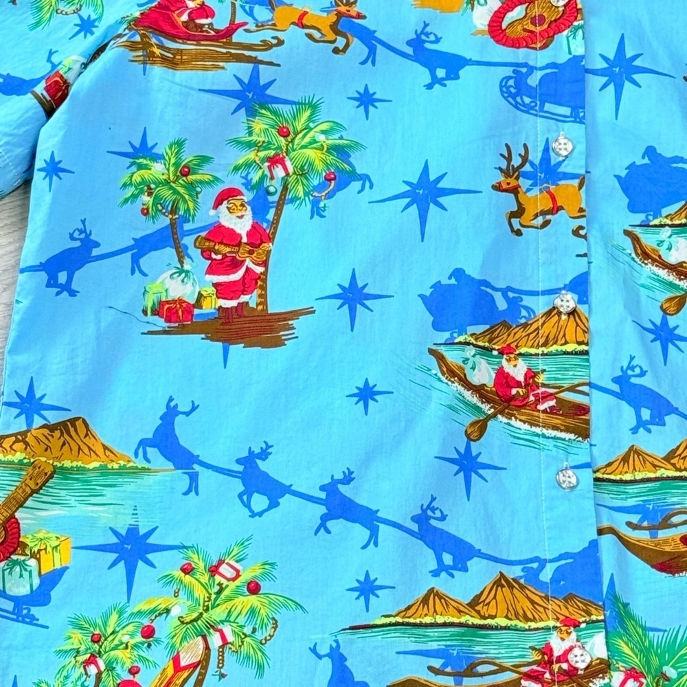 Hawaiian Christmas Womens Shirt - Picture 3 of 16